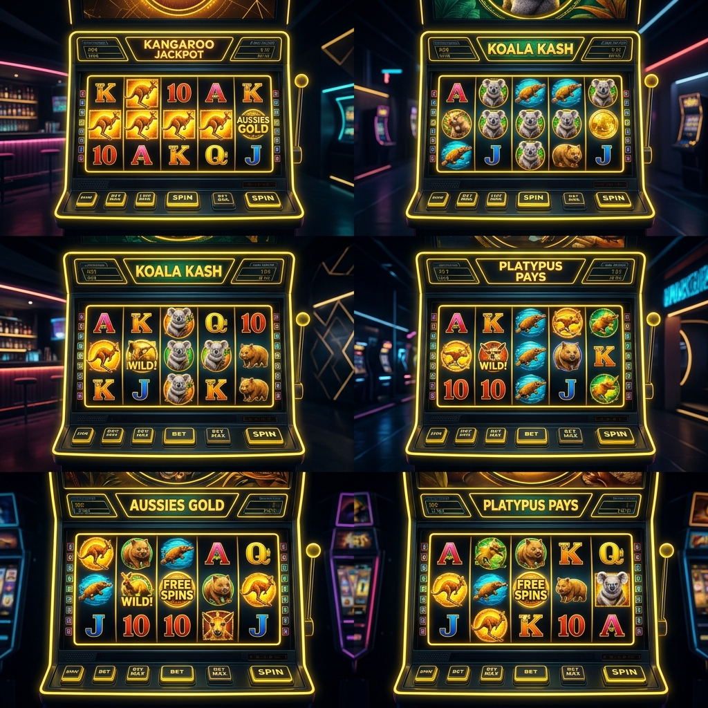 Parimatch online casino pokies selection — Australian wildlife themed slot machines with Kangaroo Jackpot, Koala Kash and Platypus Pays games